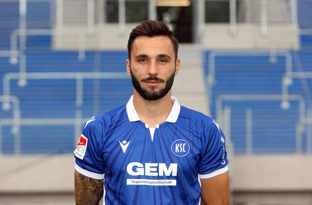 Karlsruher SC portrait date season 2021 2022 Fabian Schleusener, Karlsruher SC, 2 Bundesliga, portrait date 2021 2022
