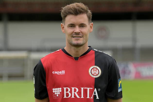 15 07 2021, xjhx, football 3 league, SV Wehen Wiesbaden portrait date 2021 2022 emspor, v l Stefan Stangl DFL DFB REGULATES PROHIBIT ANY USE OF PHOTOGRAPHS as IMAGE SEQUENCES and or QUASI VIDEO Wehen