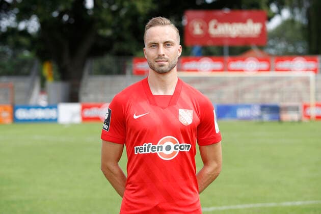 15 07 2021, Wilhelm Langrehr Stadion, Garbsen, 3 Liga, TSV Havelse team photo and portrait appointment, in picture Julius Langfeld 8, Havelse TSV Havelse