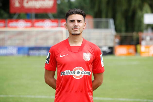 15 07 2021, Wilhelm Langrehr Stadion, Garbsen, 3 Liga, TSV Havelse team photo and portrait appointment, in picture Nikos Elfert 15, Havelse TSV Havelse