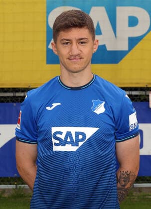 Angelo Stiller , TSG 1899 Hoffenheim Porträttermin TSG 1899 Hoffenheim 2021 2022 Zuzenhausen, GER, 15 07 2020 ,Football 1 Bundesliga 2021 2022 Editorial use only