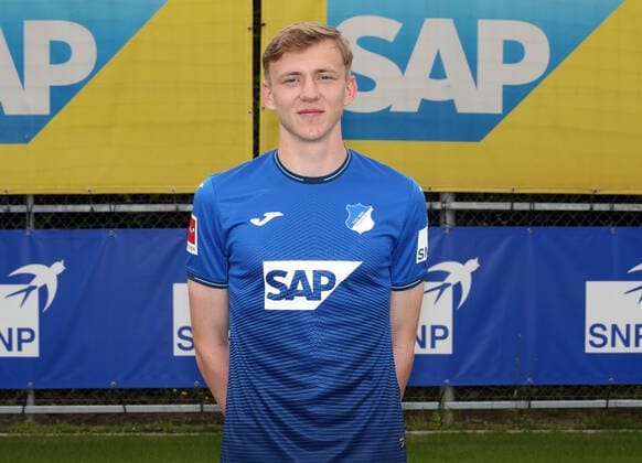 Maximilian Beier , TSG 1899 Hoffenheim Porträttermin TSG 1899 Hoffenheim 2021 2022 Zuzenhausen, GER, 15 07 2020 ,Football 1 Bundesliga 2021 2022 Editorial use only