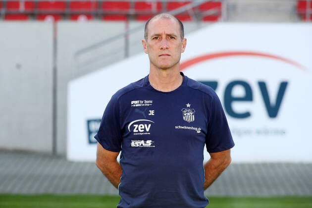 Teampraesentation Zwickau 15 07 2021 Coach Joe Enochs FSV Zwickau, 3 Liga, Porträttermin 2021 2022 , Zwickau, 15 07 2021, Stadion Zwickau, Football ,