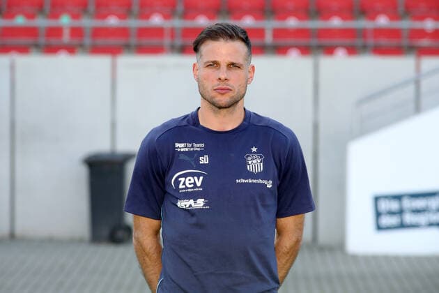 Teampraesentation Zwickau 15 07 2021 Goalkeeper coach Steffen Süßner Suessner FSV Zwickau, 3 Liga, Porträttermin 2021 2022 , Zwickau, 15 07 2021, Stadium Zwickau, Football ,