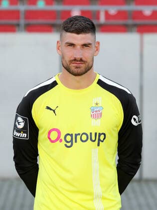 Teampraesentation Zwickau 15 07 2021 Goalkeeper Johannes Brinkies 1, Zwickau FSV Zwickau, 3 Liga, Porträttermin 2021 2022 , Zwickau, 15 07 2021, Stadium Zwickau, Football ,