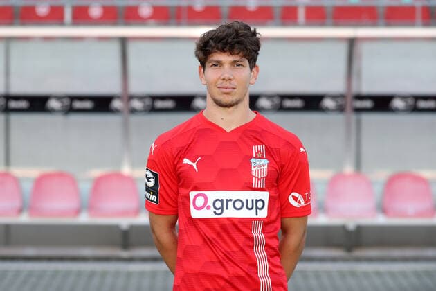 Teampraesentation Zwickau 15 07 2021 Yannic Voigt 7, Zwickau FSV Zwickau, 3 Liga, Porträttermin 2021 2022 , Zwickau, 15 07 2021, Stadium Zwickau, Football ,