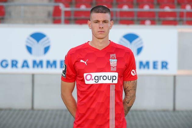 Teampraesentation Zwickau 15 07 2021 Max Reinthaler 14, Zwickau FSV Zwickau, 3 Liga, Porträttermin 2021 2022 , Zwickau, 15 07 2021, Stadium Zwickau, Football ,
