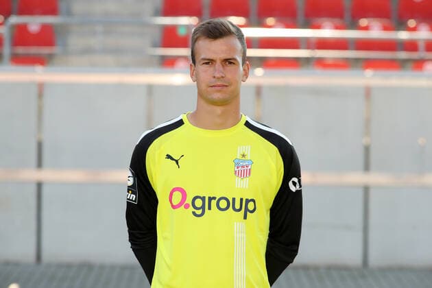 Teampraesentation Zwickau 15 07 2021 Goalkeeper Matti Kamenz 29, Zwickau FSV Zwickau, 3 Liga, Porträttermin 2021 2022 , Zwickau, 15 07 2021, Stadium Zwickau, Football ,