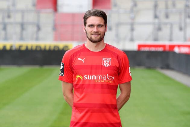 Teampraesentation Halle 15 07 2021 Jonas Nietfeld 33, Halle Hallescher FC, 3 Liga, Porträttermin 2021 2022 , Halle, 15 07 2021, Leuna Chemie Stadion, Football ,