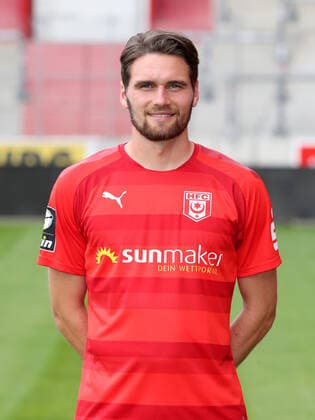 Teampraesentation Halle 15 07 2021 Jonas Nietfeld 33, Halle Hallescher FC, 3 Liga, Porträttermin 2021 2022 , Halle, 15 07 2021, Leuna Chemie Stadion, Football ,