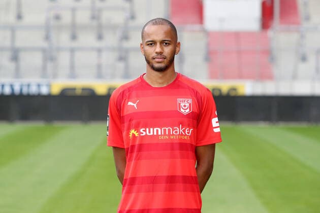 Teampraesentation Halle 15 07 2021 Louis Samson 27, Halle Hallescher FC, 3 Liga, Porträttermin 2021 2022 , Halle, 15 07 2021, Leuna Chemie Stadion, Football ,