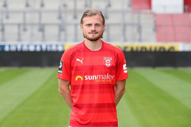 Teampraesentation Halle 15 07 2021 Marcel Titsch Rivero 26, Halle Hallescher FC, 3 Liga, Porträttermin 2021 2022 , Halle, 15 07 2021, Leuna Chemie Stadion, Football ,
