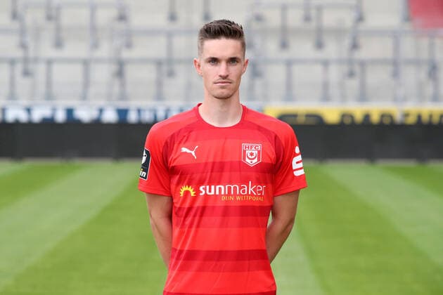 Teampraesentation Halle 15 07 2021 Soeren Reddemann 25, Halle Hallescher FC, 3 Liga, Porträttermin 2021 2022 , Halle, 15 07 2021, Leuna Chemie Stadion, Football ,