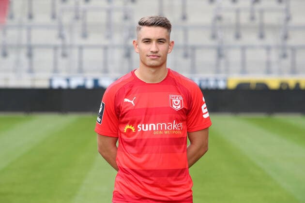 Teampraesentation Halle 15 07 2021 Julian Guttau 24, Halle Hallescher FC, 3 Liga, Porträttermin 2021 2022 , Halle, 15 07 2021, Leuna Chemie Stadion, Football ,