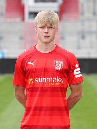 Teampraesentation Halle 15 07 2021 Lukas Griebsch 17, Halle Hallescher FC, 3 Liga, Porträttermin 2021 2022 , Halle, 15 07 2021, Leuna Chemie Stadion, Football ,