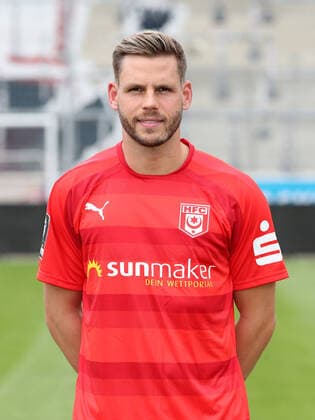 Teampraesentation Halle 15 07 2021 Justin Eilers 9, Halle Hallescher FC, 3 Liga, Porträttermin 2021 2022 , Halle, 15 07 2021, Leuna Chemie Stadion, Fussball ,