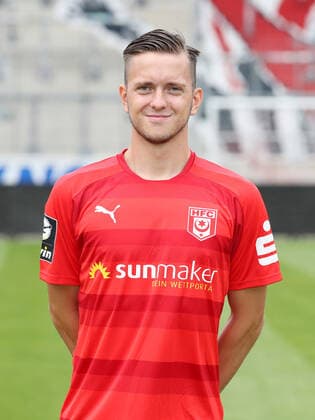 Teampraesentation Halle 15 07 2021 Jannes Vollert 5, Halle Hallescher FC, 3 Liga, Porträttermin 2021 2022 , Halle, 15 07 2021, Leuna Chemie Stadion, Football ,