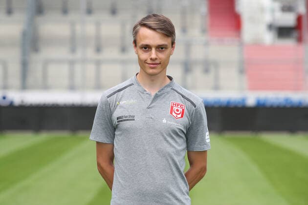 Teampraesentation Halle 15 07 2021 Videoanalyst Max Bergmann Hallescher FC, 3 Liga, Porträttermin 2021 2022 , Halle, 15 07 2021, Leuna Chemie Stadion, Fussball ,