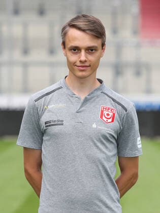 Teampraesentation Halle 15 07 2021 Videoanalyst Max Bergmann Hallescher FC, 3 Liga, Porträttermin 2021 2022 , Halle, 15 07 2021, Leuna Chemie Stadion, Fussball ,