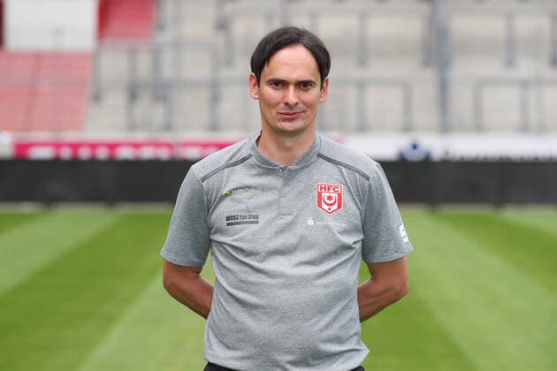 Teampraesentation Halle 15 07 2021 Coach Florian Schnorrenberg Hallescher FC, 3 Liga, Porträttermin 2021 2022 , Halle, 15 07 2021, Leuna Chemie Stadion, Football ,