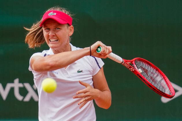 July 16, 2021, Lausanne, Vaud, Switzerland: Lausanne, VD, Switzerland: FIONA FERRO plays a forehand during the Ladies Open Lausanne. Lausanne Switzerland - ZUMAs230 20210716_znp_s230_003 Copyright: xCorinexScibozx
