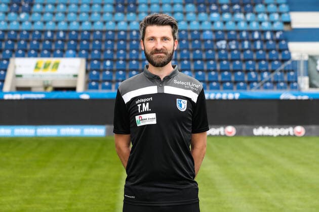 Physiotherapist Tino Meyer 1 FC Magdeburg 3 Liga 2021 2022 official photo session 1 FC Magdeburg at the MDCC Arena in Magdeburg Germany, Football, Men,GER,15 07 2021 Pressebuero Schroedter
