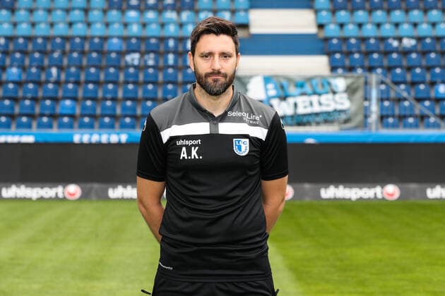 Co coach Andre Kilian 1 FC Magdeburg 3 Liga 2021 2022 official photo session 1 FC Magdeburg at the MDCC Arena in Magdeburg Germany, Football, Men,GER,15 07 2021 Pressebuero Schroedter