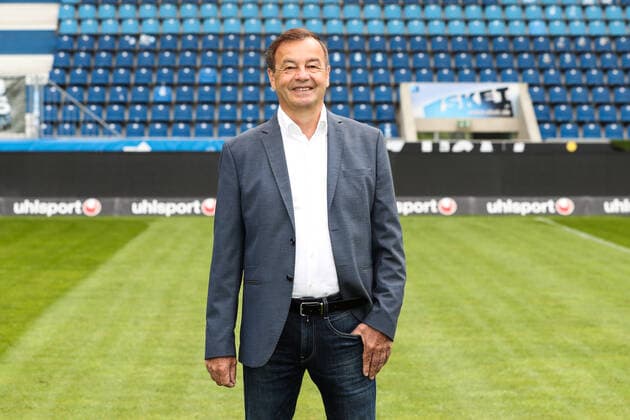 Sports director Otmar Schork 1 FC Magdeburg 3 Liga Portraittermin 2021 2022 official photo session 1 FC Magdeburg at the MDCC Arena in Magdeburg Germany, Football, Men,GER,15 07 2021 Pressebuero Schroedter