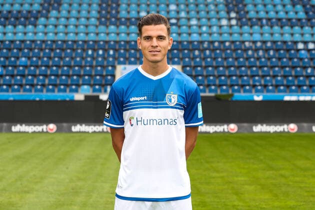 Tobias Müller Mueller 1 FC Magdeburg,5 3 Liga 2021 2022 official photo session 1 FC Magdeburg at the MDCC Arena in Magdeburg Germany, Football, Men,GER,15 07 2021 Pressebuero Schroedter