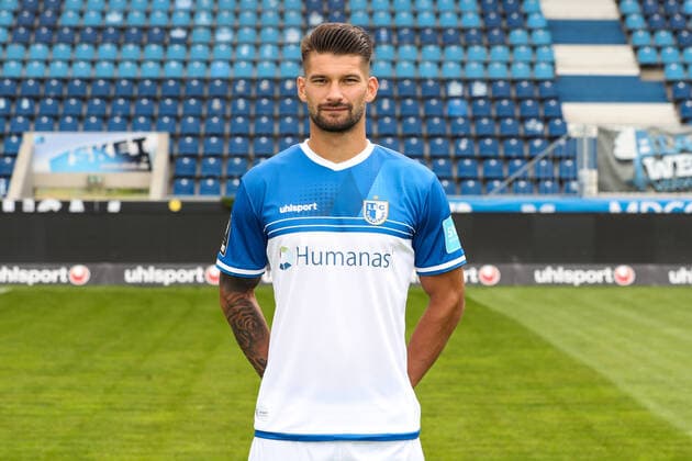 Kai Bruenker Brünker 1 FC Magdeburg,9 3 Liga 2021 2022 official photo session 1 FC Magdeburg at the MDCC Arena in Magdeburg Germany, Football, Men,GER,15 07 2021 Pressebuero Schroedter