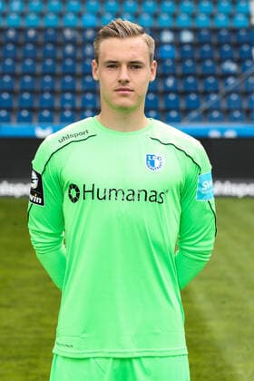 Goalkeeper Tom Schlitter 1 FC Magdeburg,12 3 Liga 2021 2022 official photo session 1 FC Magdeburg at the MDCC Arena in Magdeburg Germany, Football, Men,GER,15 07 2021 Pressebuero Schroedter