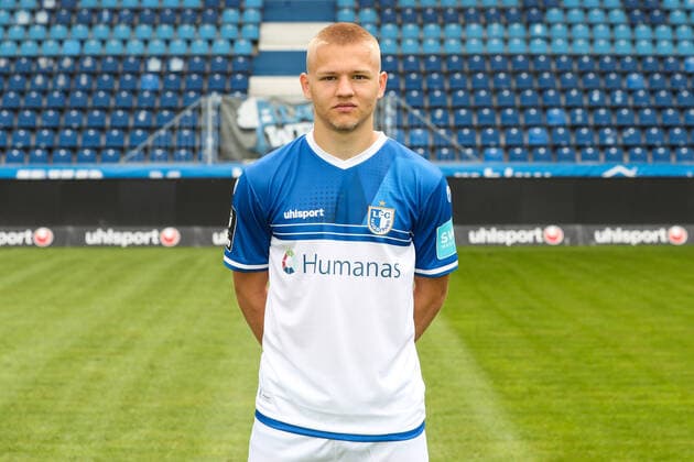 Andreas Mueller Müller 1 FC Magdeburg,16 3 Liga 2021 2022 official photo session 1 FC Magdeburg at the MDCC Arena in Magdeburg Germany, Football, Men,GER,15 07 2021 Pressebuero Schroedter