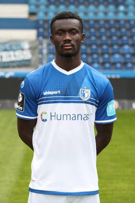 Sirlord Conteh 1 FC Magdeburg,17 3 Liga 2021 2022 official photo session 1 FC Magdeburg at MDCC Arena in Magdeburg Germany, Football, Men,GER,15 07 2021 Pressebuero Schroedter