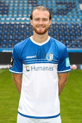 Korbinian Burger 1 FC Magdeburg,27 3 Liga 2021 2022 official photo session 1 FC Magdeburg at the MDCC Arena in Magdeburg Germany, Football, Men,GER,15 07 2021 Pressebuero Schroedter