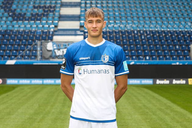 Leon Schmökel 1 FC Magdeburg,33 3 Liga 2021 2022 official photo session 1 FC Magdeburg at the MDCC Arena in Magdeburg Germany, Football, Men,GER,15 07 2021 Pressebuero Schroedter