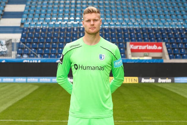Goalkeeper Benjamin Leneis 1 FC Magdeburg,39 3 Liga 2021 2022 official photo session 1 FC Magdeburg at the MDCC Arena in Magdeburg Germany, Football, Men,GER,15 07 2021 Pressebuero Schroedter