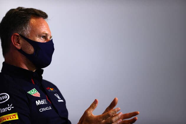F1 Grand Prix of Great Britain Christian Horner (GBR, Red Bull Racing), F1 Grand Prix of Great Britain at Silverstone Circuit on July 16, 2021 in Silverstone, United Kingdom. (Photo by Dan Istitene Getty Images FIA Pool via HOCH ZWEI) Silverstone Silverstone United Kingdom Poolfoto HOCH ZWEI Pool Getty Images ,EDITORIAL USE ONLY