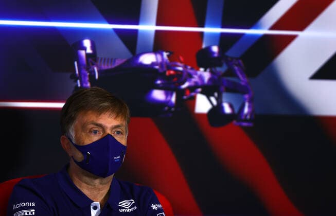 F1 Grand Prix of Great Britain Jost Capito (GER, Williams Racing), F1 Grand Prix of Great Britain at Silverstone Circuit on July 16, 2021 in Silverstone, United Kingdom. (Photo by Dan Istitene Getty Images FIA Pool via HOCH ZWEI) Silverstone Silverstone United Kingdom Poolfoto HOCH ZWEI Pool Getty Images ,EDITORIAL USE ONLY