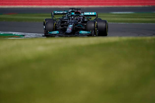 July 16, 2021, Towcester, Great Britain: LEWIS HAMILTON of Great Britain and Mercedes-AMG F1 Team drives during practice of the 2021 FIA Formula 1 British Grand Prix at Silverstone Circuit in Towcester, Great Britain. Towcester Great Britain - ZUMAg147 20210716_zap_g147_030 Copyright: xJamesxGasperottix