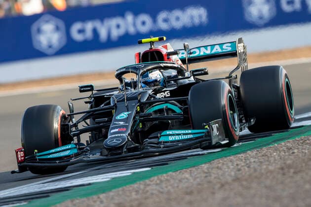 16th July 2021; Silverstone Circuit, Silverstone, Northamptonshire, England; Formula One British Grand Prix, and Qualifying; Mercedes AMG Petronas F1 Team driver Valtteri Bottas in his Mercedes F1 W12 Mercedes AMG F1 M12  ActionPlus12305964 TimxWilliams