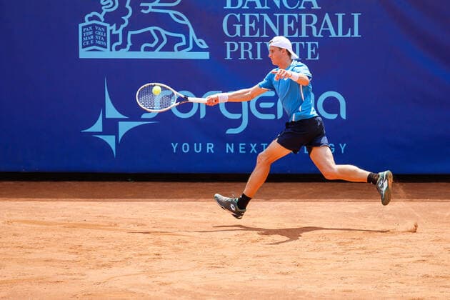 Giorgio Tabacco from Italy during Bonfiglio Trophy 2021, Tennis Internationals in Milan, Italy, July 16 2021  Copyright: xLiveMedia RobertaxCorradinx xIPAx xLiveMediax 0