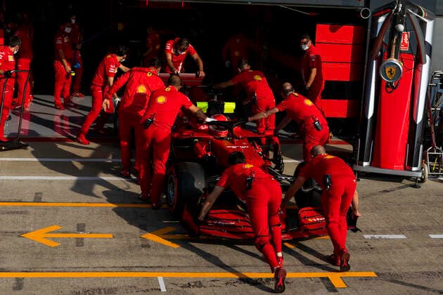 F1 Grand Prix of Great Britain 16 Charles Leclerc (MON, Scuderia Ferrari Mission Winnow), F1 Grand Prix of Great Britain at Silverstone Circuit on July 16, 2021 in Silverstone, United Kingdom. (Photo by COLOMBO IMAGES FIA Pool via HOCH ZWEI) Silverstone United Kingdom Poolfoto HOCH ZWEI Pool COLOMBO IMAGES ,EDITORIAL USE ONLY