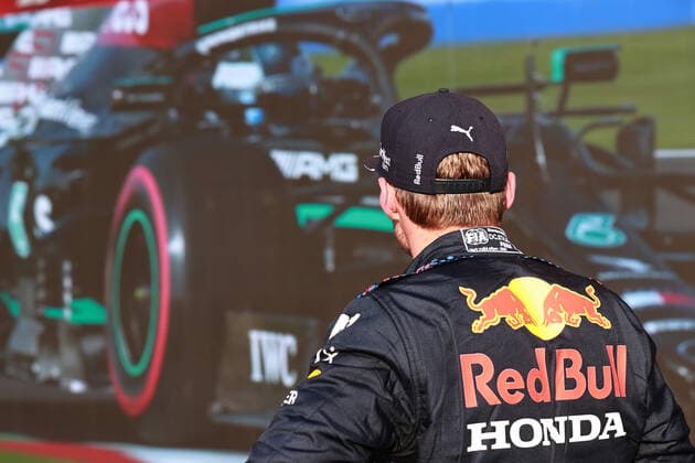 F1 Grand Prix of Great Britain 33 Max Verstappen (NED, Red Bull Racing), F1 Grand Prix of Great Britain at Silverstone Circuit on July 16, 2021 in Silverstone, United Kingdom. (Photo by Mark Thompson Getty Images FIA Pool via HOCH ZWEI) Silverstone Silverstone United Kingdom Poolfoto HOCH ZWEI Pool Getty Images ,EDITORIAL USE ONLY