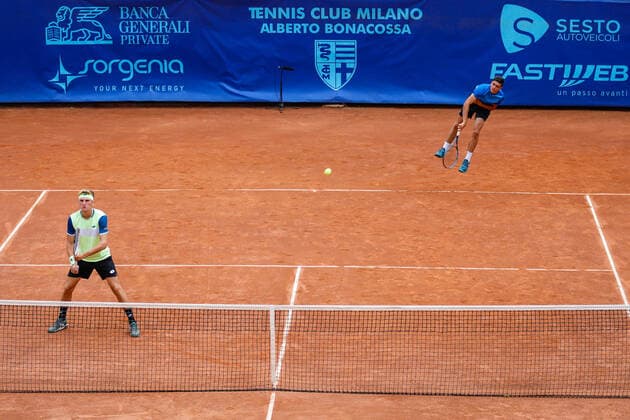 Peter BULDORINI (ITA) Lorenzo FERRI (ITA) during Bonfiglio Trophy 2021, Tennis Internationals in Milan, Italy, July 16 2021  Copyright: xLiveMedia RobertaxCorradinx xIPAx xLiveMediax 0