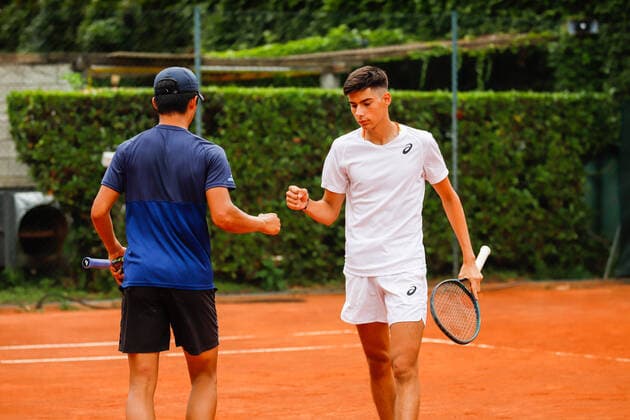 Derrick CHEN (GBR) Luka MIKRUT (CRO during Bonfiglio Trophy 2021, Tennis Internationals in Milan, Italy, July 16 2021  Copyright: xLiveMedia RobertaxCorradinx xIPAx xLiveMediax 0