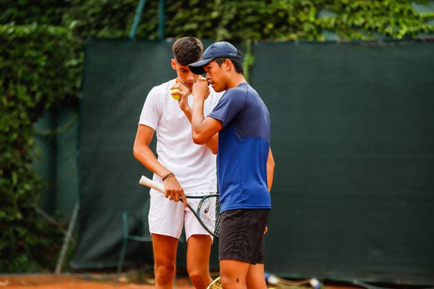 Derrick CHEN (GBR) Luka MIKRUT (CRO during Bonfiglio Trophy 2021, Tennis Internationals in Milan, Italy, July 16 2021  Copyright: xLiveMedia RobertaxCorradinx xIPAx xLiveMediax 0