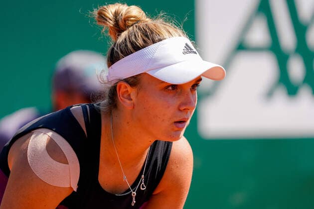 July 17, 2021, Lausanne, Vaud, Switzerland: Lausanne, VD, Switzerland: FranceÃ¢â‚¬â ¢s CLARA BUREL reaches the Ladies Open LausanneÃ¢â‚¬â ¢s final after defeating Caroline Garcia. Lausanne Switzerland - ZUMAs230 20210717_znp_s230_004 Copyright: xCorinexScibozx