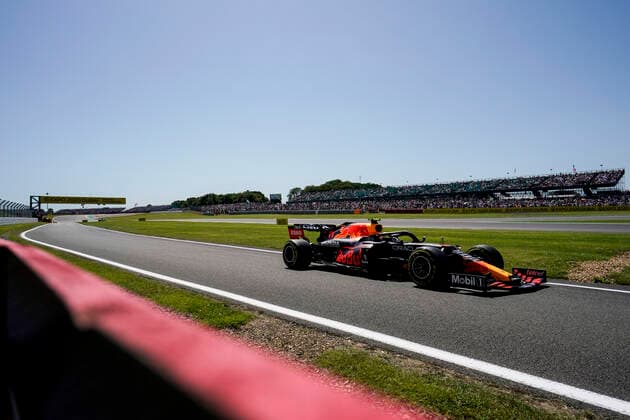 July 17, 2021, Towcester, Great Britain: SERGIO PEREZ of Mexico and Red Bull Racing drives during practice ahead of the sprint race of the 2021 FIA Formula 1 British Grand Prix at Silverstone Circuit in Towcester, Great Britain. Towcester Great Britain - ZUMAg147 20210717_zap_g147_018 Copyright: xJamesxGasperottix