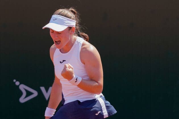 July 17, 2021, Lausanne, Vaud, Switzerland: Lausanne, VD, Switzerland: SloveniaÃ¢â‚¬â ¢s TAMARA ZIDANSEK reaches the Ladies Open LausanneÃ¢â‚¬â ¢s final after defeating Maryna Zanevska. Lausanne Switzerland - ZUMAs230 20210717_znp_s230_007 Copyright: xCorinexScibozx