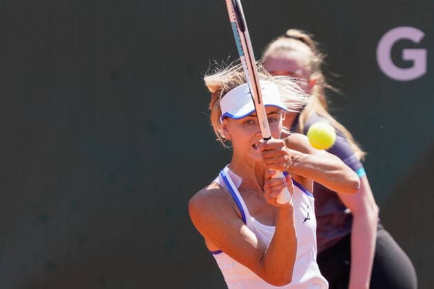 July 17, 2021, Lausanne, Vaud, Switzerland: Lausanne, VD, Switzerland: BelgiumÃ¢â‚¬â ¢s MARYNA ZANEVSKA loses to Tamara Zidansek during their semifinal match at the the Ladies Open Lausanne. Lausanne Switzerland - ZUMAs230 20210717_znp_s230_008 Copyright: xCorinexScibozx